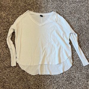 White oversize sweater